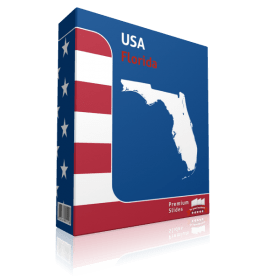 Florida County Map Template for PowerPoint 