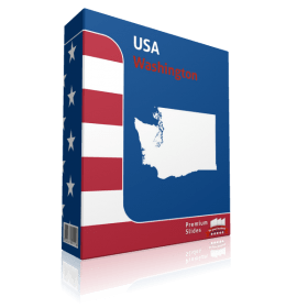 Washington County Map Template for PowerPoint 